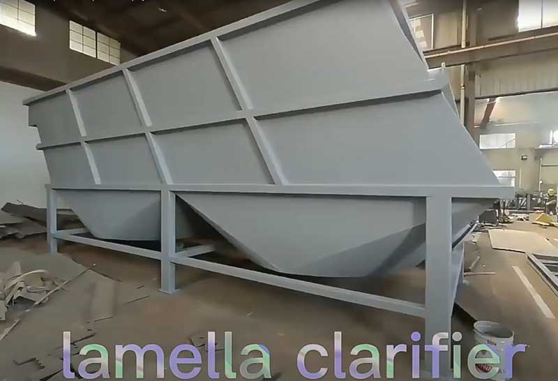 XBG20-Lamella Clarifier production process display